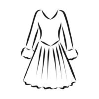 dress vector sketch