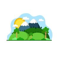 flat style world environment day illustration. vector