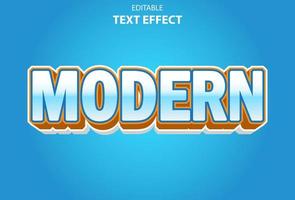 modern text effect with blue color 3d style for template. vector