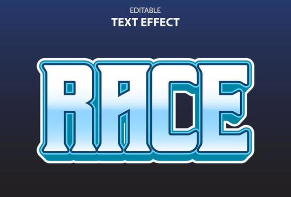 race text effect with purple color 3d style for template.