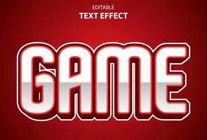 game text effect with red color editable for promotion.