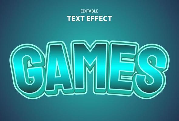 gaming text effect with blue gradient for logo