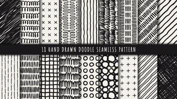 Hand drawn abstract seamless pattern vector