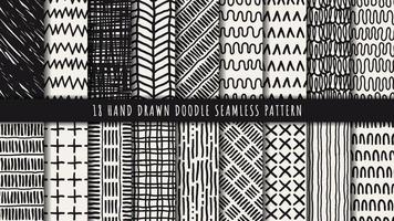 Hand drawn abstract seamless pattern vector