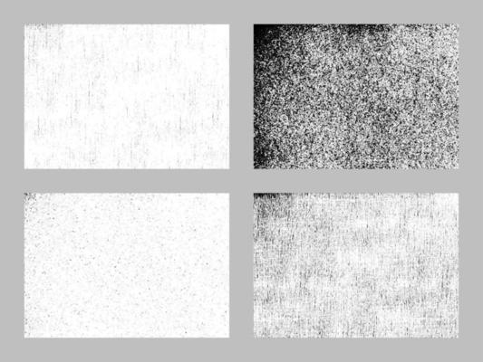 Set of grunge distressed texture background