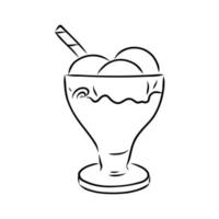 dibujo vectorial de helado vector