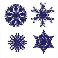 snowflake rosette vector sketch