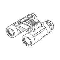 binoculars vector sketch