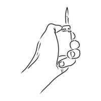 lighter vector sketch