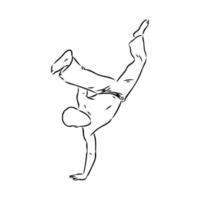 dibujo vectorial de capoeira vector