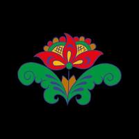 Slavic element folk style vector