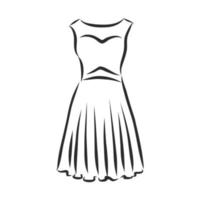 vestido de dibujo vectorial vector