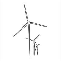 wind generator vector sketch