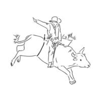 rodeo vector sketch