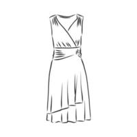 vestido de dibujo vectorial vector