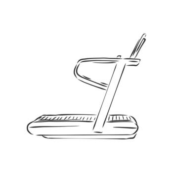 treadmill vector sketch