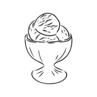 dibujo vectorial de helado vector