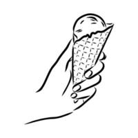 ice cream vector sketch