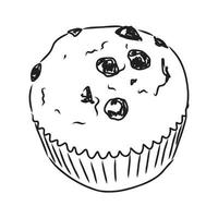 cupcake vector sketch