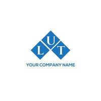 LUT letter logo design on white background. LUT creative initials letter logo concept. LUT letter design. vector