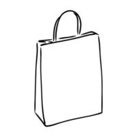 plastic bag vector sketch