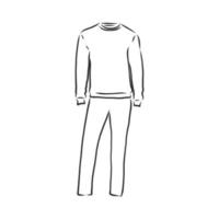 tracksuit vector sketch