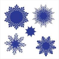 snowflake rosette vector sketch