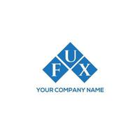 FUX letter logo design on white background. FUX creative initials letter logo concept. FUX letter design. vector