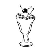 ice cream vector sketch