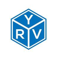 diseño de logotipo de letra yrv sobre fondo blanco. yrv creative iniciales carta logo concepto. diseño de letras yrv. vector