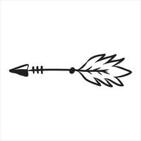 boho arrow vector sketch