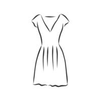 vestido de dibujo vectorial vector