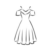 vestido de dibujo vectorial vector