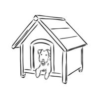 doghouse vector sketch