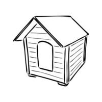 doghouse vector sketch