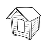 doghouse vector sketch