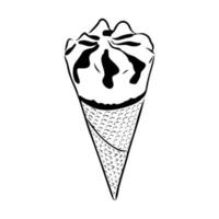 dibujo vectorial de helado vector