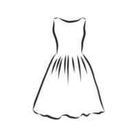 dress vector sketch