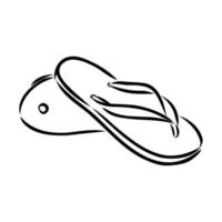 flip-flops vector sketch