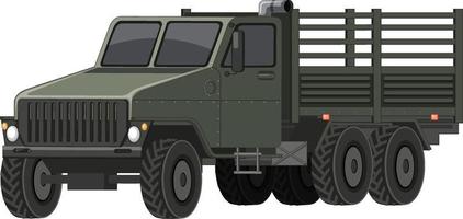 vehículo militar sobre fondo blanco
