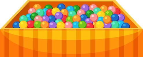 Isolated children ball pool vector