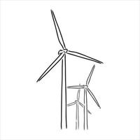 wind generator vector sketch