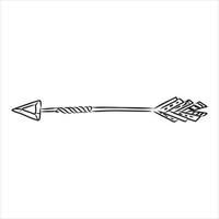 boho arrow vector sketch