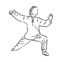 qigong vector sketch