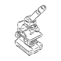 microscope vector sketch