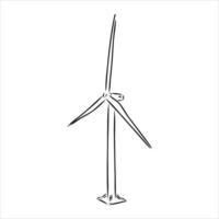 wind generator vector sketch