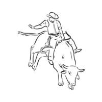 rodeo vector sketch