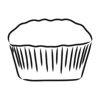 cupcake vector sketch