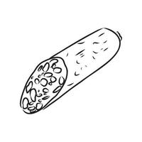 sausage vector sketch