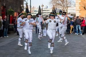 London, Uk, 2016. Kent and Sussex Morris Dancers Performing photo